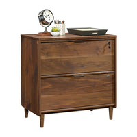 Sauder 421114 La Collection Clifford Place Classeur latéral - Finition Grand Walnut-Tiroirs avec coulisses à extension complète pour dossiers suspendus de format lettre ou légal. 