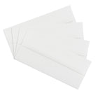 JAM Paper Enveloppes Strathmore à ouverture latérale et à rabat gommé, fini vélin, 4 1/8 x 9 1/2 po, blanc éclatant, pqt/100-Ouverture : livret