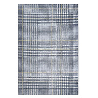 Modway - Kaja Abstract Plaid Tapis de 5 pi l x 8 pi L - Bleu cadet ivoire et citron-Tapis à carreaux abstrait