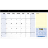AT-A-GLANCE - Sous-main mensuel compact 2027 QuickNotes - 10 7/8 po H x 17 3/4 po l - anglais-Format des pages : 10 7/8 po H x 17 3/4 po l