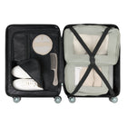 Reebok - Collection Captain Valise de cabine à Coque Rigide 21.50 po - Azure-Poignée télescopique avec hauteurs de verrouillage à plusieurs niveaux