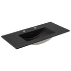 Modway - Chaucer 36" Vanette de salle de bain - Noir noir-Tablette réglable