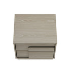 Manhattan Comfort - Table de nuit moderne Horizon 21,7" - Chêne blanchi-17,7 po L x 21,7 po l x 19,9 po H