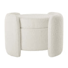 Modway - Nebula Boucle Rembourré Ottoman - Ivoire-6