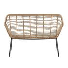 Manhattan Comfort - Ensemble de conversation moderne Antibes pour patio, 4 personnes, avec table basse - beige et crème - ensemble de 4-Assemblage à domicile requis Tout le matériel inclus