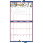 MotherWord - Calendrier mural mensuel 2025-2026 à onglets - 11 po H x 12 po l - anglais-Le calendrier parfait pour les mamans occupées !