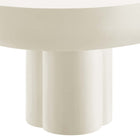 Modway - Caspian Béton ovale Table basse - Blanc-8