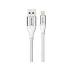 ALOGIC - Câble USB-A vers Lightning Super Ultra 1,5 m, argent-Ultra-résistant - Le câble USB-A vers Lightning Alogic Super Ultra est fabriqué à partir de fils et de matériaux de haute qualité et de calibre élevé pour garantir une résistance, des performances et une puissance optimales. Il offre une connectivité et une efficacité optimales pour connecter vos appareils compatibles Lightning à n'importe quel chargeur USB.