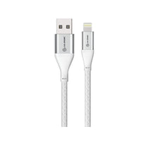 ALOGIC - Câble USB-A vers Lightning Super Ultra 1,5 m, argent-Ultra-résistant - Le câble USB-A vers Lightning Alogic Super Ultra est fabriqué à partir de fils et de matériaux de haute qualité et de calibre élevé pour garantir une résistance, des performances et une puissance optimales. Il offre une connectivité et une efficacité optimales pour connecter vos appareils compatibles Lightning à n'importe quel chargeur USB.