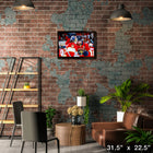 Alexander Barkov & Sergei Bobrovsky Panthers 2025 Playoffs - Toile encadree - 31" x 22"-Sous licence officielle de la LNH et de l'AJLNH