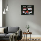 Guy Lafleur Multi Photo Collage - Impression encadree - 36" x 28"-Prêt à accrocher - livré entièrement assemblé
