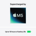 Apple - MacBook Air 15 po - M5 - 10 coeurs - 1 To SSD - Mémoire unifiée 16 Go - Argent-Écran 15,3 po Éclatant - L’écran Liquid Retina prend en charge 1 milliard de couleurs. Les photos et vidéos prennent vie grâce à un contraste riche et des détails précis, tandis que le texte est d’une netteté impeccable