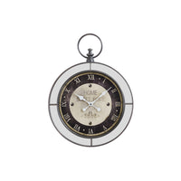 Monarch Specialties - Horloge - 18 po Rond - Horloge Murale - Brun - Miroir - Transitionnel-Une horloge murale ronde de 18 pouces avec un design vintage glamour et un cadre miroir élégant avec une bordure en plastique dans une finition marron polyvalente