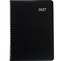 Staples - Agenda quotidien 2027 - 8 po H x 4 7/8 po l - noir - bilingue-12 mois : janvier 2027 à décembre 2027
