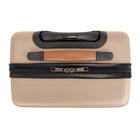 Bugatti - Valise de cabine à coque rigide 21.50po de la collection Cannes - Taupe-Double roues pivotantes à 360° pour un roulement fluide et silencieux. (8 roues)