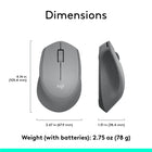 Logitech - M280 souris sans fil - Gris-8
