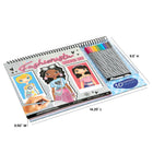Fashion Angels - Coffret Fashionista avec Carnet de Croquis et Marqueurs-IDÉE CADEAU PARFAITE POUR ENFANTS ET PRÉADOS – Les jeunes stylistes en herbe vont adorer ce carnet de dessin. Aidez-les à développer leurs talents en explorant des possibilités infinies et en composant leur toute première collection de vêtements