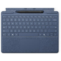 Microsoft - Clavier Surface Pro avec Slim Pen SC - anglais - Saphir-Esquissez et écrivez naturellement à l’écran avec le Surface Slim Pen, toujours prêt et chargé dans le bac de rangement du clavier