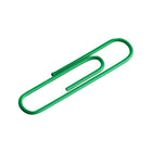 JAM Paper - Trombones géants colourés - grands trombones verts de 5 cm - paquet de 75-Quantité : 75 par boîte | Emballé dans une boîte transparente réutilisable pour garder votre bureau ou votre tiroir de bureau organisé