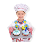 Coffret de décoration et de cuisson de cupcakes Melissa & Doug -Avec des manchons de cuisson colorés pour cupcakes et des bougies décoratives en bois, ces cupcakes hypocaloriques seront le succès des anniversaires et des goûters !