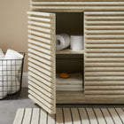Modway - Render 30" Faux travertin Armoire de toilette de salle de bain (évier non inclus) - Travertin-Évier et accessoires non inclus