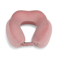 Bugatti - Oreiller de Voyage Ergonomique - Rose-Mousse mémoire, 280 g pour un confort optimal