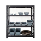 CAT - Étagère industrielle à 4 tablettes - 60 po L x 24 po P x 72 po H-Les étagères en treillis métallique sont réglables pour plus de commodité