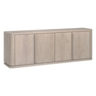 Hudson&Canal - Meuble TV rectangulaire Vance pour téléviseurs jusqu'à 78 po - Blanc aulne-Un design intemporel peut accueillir des téléviseurs jusqu'à 75 pouces dans votre espace de divertissement