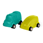 Miniland - MLE32253 ECO Minimobil - 3 -5 po - Ensemble de 4-Un design robuste et durable, avec des roues non amovibles très sécuritaires et des essieux de haute résistance.