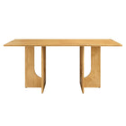 Modway - Rivian Rectangulaire 70 po Bois Table à manger, Chêne-Capacité de poids : 388 lb