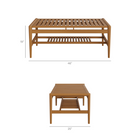 Modway - Hayden 46 pouces Terrasse extérieure Bois de teck Table à manger - Naturel-Bois de teck massif