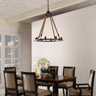 Modway - Encircle Lustre - Noir-Construction en corde et acier