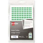 Avery − Étiquettes amovibles à codage couleur − vert − 1/4 po − paquet de 768-Des étiquettes colorées pour identifier facilement les articles