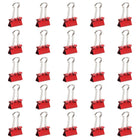JAM Paper - Pinces à reliure colourées - petites - 19 mm (3/4 po) - pinces rouges - paquet de 25-Parfait pour rester organisé avec style à la maison, à l'école ou au bureau !
