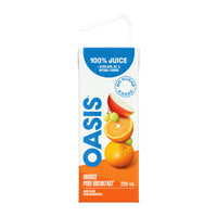 Oasis - Tetra Pur Dejeuner Orange - 200 mL - paquet de 32-100% Jus