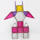 Connetix - Licorne Pailleté Pack, Contenant 56 Pièces-Jouet stiam qui amène l'exploration des couleurs et de la lumière à des sommets éblouissants