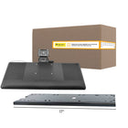 IntekView - Plateau pour clavier Ultimum - 25" x 10" - Ambidextre - Rails 17"-Réglage de la hauteur sans levier