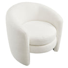 Modway - Affinity Rembourré Tissu Boucle Fauteuil à dossier incurvé - Nuage-7