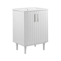 Modway - Augusta 24" Vanette de salle de bain - Blanc blanc-Vanité de salle de bain moderne