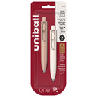 Uniball - Stylos à gel rétractables de poche Uni One P - 0.5 mm - Encre noire - Café & Yaourt - Paquet de 2-Apportez des lignes nettes et vibrantes à vos projets artistiques et personnels avec ces stylos à encre gel révolutionnaires à l'écoulement fluide, disponibles dans de nombreuses couleurs.