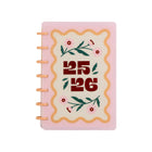 The Happy Planner - Planificateur personnalisable Pastel Petals 2025-2026 12-mois-La disposition horizontale a été conçue pour le planificateur traditionnel! Cette conception simple comporte des espaces de boîte lignés quotidiens où vous pourrez écrire des plans et des priorités importantes pour la journée