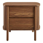 Modway - Cadence 2 tiroirs Table de chevet, Noyer-9
