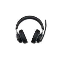 Kensington - Casque supra-auriculaire Bluetooth H3000 -Confort ergonomique toute la journée : Conception supra-auriculaire avec oreillettes en mousse mémoire de forme infusée de gel rafraîchissant recouvertes d'un tissu respirant transférant la chaleur, arceau réglable en similicuir, microphone rotatif (jusqu'à 270 degrés) qui peut être porté sur le côté droit ou gauche et articulations rotatives qui permettent aux oreillettes de pivoter jusqu'à 90 degrés pour un ajustement confortable et sécurisé