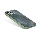 General Supply Goods + Co - Étui Protecteur pour iPhone 12/12 Pro Hybride - Vert Jade Marbré-Vert Jade