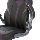 DESIGNlab By OSP - Chaise de jeu Orion - Accents violets-Appuie-tête intégré