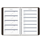 Blueline - Agenda Scolaire Hebdomadaire/Mensuel 13 Mois  De Juillet À Juillet - 8 po H x 5 po l - Noir - Anglais-Jours fériés