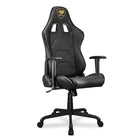 Cougar - Chaise de jeu inclinable et pivotante Armor Elite - noir et or-Base métallique à 5 étoiles