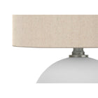 Monarch Specialties - Luminaire - 16 po H Lampe De Table - Abat-Jour Crème - Crème Céramique - Contemporain-Un asemblage mineur est nécessaire avec des instructions illustrées incluses. fabriqué avec des matériaux durables et soutenu avec une garantie limitée de 2 ans contre les défauts du fabricant pour votre satisfaction