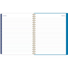 Cambridge - Agenda hebdomadaire/mensuel feuille bleue EttaVee 2024-2025 - 8 1/2 po x 11 po - bleu - anglais-Des pochettes intérieures supplémentaires en poly double face contiennent toutes vos notes et papiers