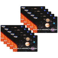 Ashley Productions - Smart Poly Tapis de souris pour ordinateur - 8" x 10" - Tout le monde est le bienvenu dans notre espace - Paquet de 10-Commencez votre journée du bon pied avec ces accessoires élégants et fonctionnels qui arborent des citations inspirantes et des expressions positives.